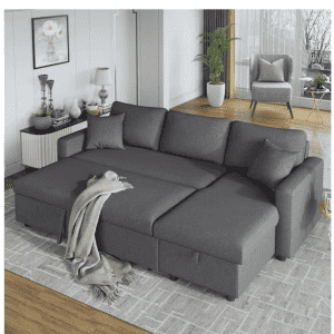 Harper & Bright Designs 87" Square Arm L-Shaped Sectional Sofa for $691