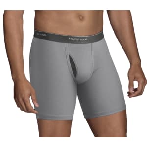 Fruit of the Loom Men's CoolZone Fly Dual Defense Boxer Briefs 10-Pack for $15 Fruit of the Loom Men's CoolZone Fly Dual Defense Boxer Briefs 10-Pack for $15