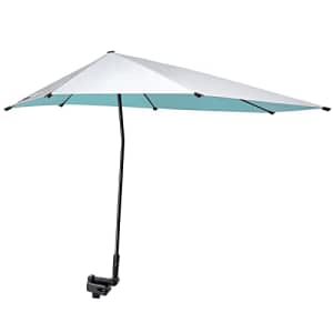 G4Free UPF 50+ Adjustable Beach Umbrella XL with Universal Clamp for Chair, Golf Bags, Stroller, for $50