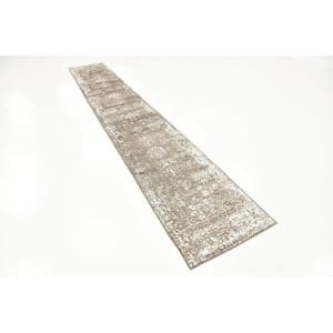 Unique Loom Sofia Collection Traditional Vintage Runner Rug, 2' x 13', Brown/Ivory for $71 Unique Loom Sofia Collection Traditional Vintage Runner Rug, 2' x 13', Brown/Ivory for $71