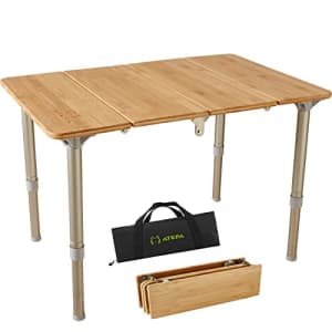 ATEPA Small Portable Lightweight Outdoor Folding Table in Carry Bag for Camping, Beach, Picnic, for $85 ATEPA Small Portable Lightweight Outdoor Folding Table in Carry Bag for Camping, Beach, Picnic, for $85