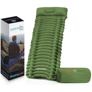 SereneLife Lightweight Air Mattress Sleeping Pad for $30 SereneLife Lightweight Air Mattress Sleeping Pad for $30