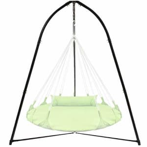 Sorbus Tripod Hanging Chair Stand- Heavy Duty Steel Sensory Swing Stand- Weather & Rust Resistant- for $100