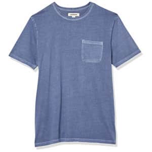Amazon Brand - Goodthreads Men's Heritage Wash Short-Sleeve Crewneck T-Shirt with Pocket, Denim for $9