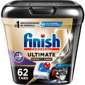 Finish 62-Count Ultimate Plus Infinity Shine Dishwasher Detergent for $11 via Sub & Save