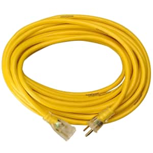 Yellow Jacket 12/3 Heavy-Duty 15-Amp SJTW Contractor 25ft Extension Cord for $22