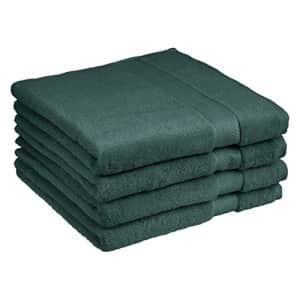 Amazon Basics Egyptian Cotton Bath Towel - 4-Pack, Faded Forest for $47