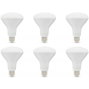Amazon Basics 65W Equivalent BR30 LED Light Bulb 6-Pack for $10