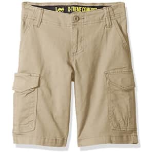Lee Jeans Lee Boys' Big Extreme Comfort Rover Cargo Short, Buff, 8 Husky for $24 Lee Jeans Lee Boys' Big Extreme Comfort Rover Cargo Short, Buff, 8 Husky for $24