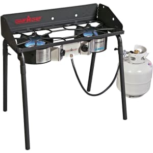 Camp Chef Explorer Deluxe Face Plate 2-Burner Stove for $120 Camp Chef Explorer Deluxe Face Plate 2-Burner Stove for $120