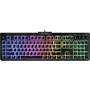 eVGA Z12 RGB-Backlit Gaming Keyboard for $53