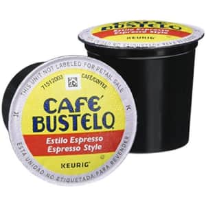 Cafe Bustelo Caf Bustelo Espresso Style, Dark Roast Coffee, 12 Keurig K-Cup Pods for $7