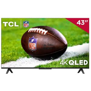 TCL 43" Q-Class 4K UHD HDR QLED Smart TV (2024) for $198