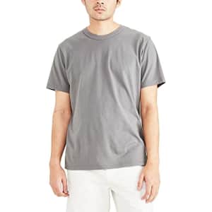 Dockers Men's Slim Fit Short Sleeve Tee Shirt, (New) Burma Grey, Small for $8