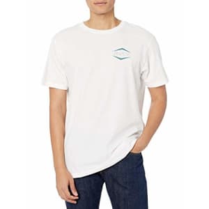 RVCA Men's Graphic Short Sleeve Crew Neck Tee Shirt, Astro HEX/White, Small for $19