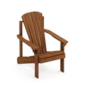 Furinno FG18921 Tioman Small Hardwood Adirondack Patio Chair in Teak Oil, Natural for $82