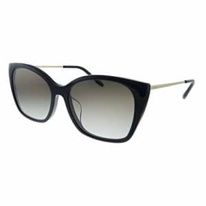 Prada PR 12XS 1AB0A7 Black Plastic Cat-Eye Sunglasses Grey Gradient Lens for $165