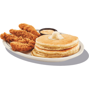 iHop iHoppy Hours Deals. Entrees start at just $6, including Chicken and Pancakes (pictured), Classic Steakburger, Buttermilk Crispy Chicken Sandwich, and more.