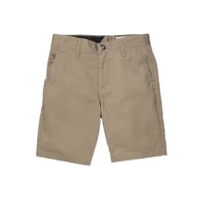 Volcom Frickin Chino Shorts (Big Little Boys Sizes), Khaki 1, 25 for $23