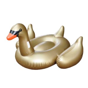 Swimline Giant Swan 75" Inflatable Ride-On Pool Toy for $11 Swimline Giant Swan 75" Inflatable Ride-On Pool Toy for $11