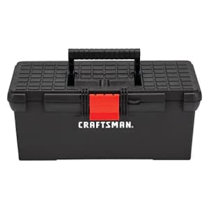 CRAFTSMAN Tool Box, Tool Storage, Lockable, Black, 16 Inch (CMST16005) for $13