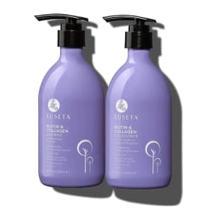 Luseta Biotin & Collagen 16.9-oz. Shampoo & Conditioner Set for $18