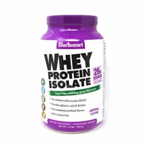 Bluebonnet Nutrition Whey Protein Isolate Powder, Whey from Grass Fed Cows, 26 Grams of Protein, No for $48