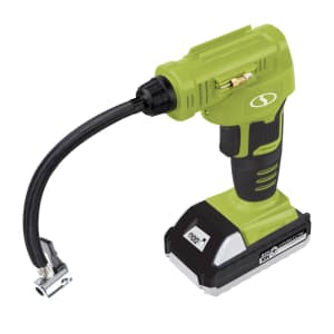 Sun Joe Cordless Portable Air Compressor Kit for $19 Sun Joe Cordless Portable Air Compressor Kit for $19
