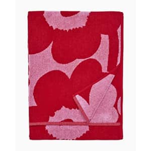 MARIMEKKO - Unikko Terry Cotton Bath Towel (Red Poppy) for $62