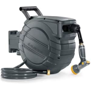 1/2" x 100-Foot Retractable Garden Hose Reel: $88 w/ Prime