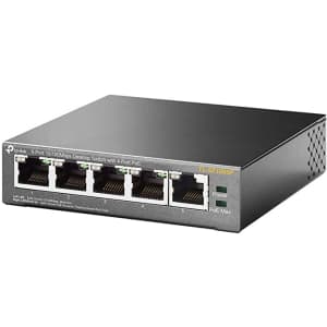 TP-Link 5-Port Fast Ethernet PoE Switch for $36 TP-Link 5-Port Fast Ethernet PoE Switch for $36