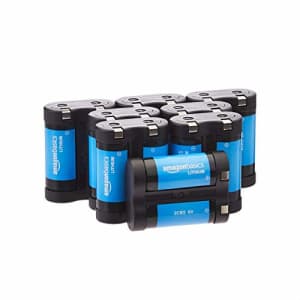 Amazon Basics 2CR5 High-Capacity 6 Volt Photo Lithium Batteries - 8 Pack - Replaces 245, 2CR-5, for $47