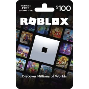 $100 Roblox Gift Card w/ Free Virtual Item for $80