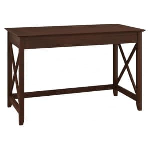 Bush Furniture Key West Writing Desk for Home Office in Bing Cherry | 48W Small Modern Farmhouse for $162