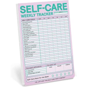 Knock Knock Self-Care Weekly Tracker Pad for $9