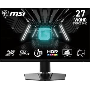 MSI G272QPF E2 27-inch 2560 x 1440 (QHD) Computer Monitor, 180Hz, Adaptive-Synch, HDMI, for $195