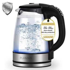 Cordless Electric 1.7-Liter Kettle with Temperature Control for $38