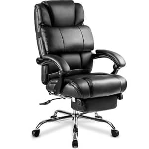 Merax Portland Technical Leather Big & Tall Executive Recliner Napping - Black for $310 Merax Portland Technical Leather Big & Tall Executive Recliner Napping - Black for $310