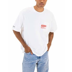 Spalding Men's Varsity Crew Neck T-Shirt, White, XL for $23