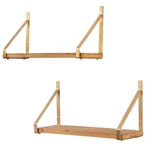 StyleWell 11" x 24" Wall-Mount Bookshelf w/ Wrap Brackets 2-Pack for $30 StyleWell 11" x 24" Wall-Mount Bookshelf w/ Wrap Brackets 2-Pack for $30