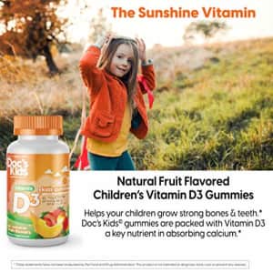 Doctor's Best Doc's Kids Children's Vitamin D3 Gummies 1000iu, Supports Healthy Bones & Teeth, for $13