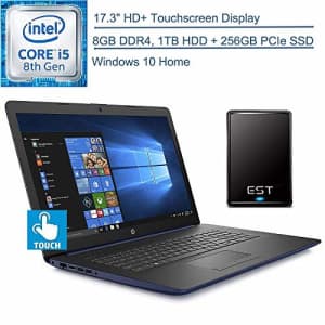 2020 HP 17.3" Touchscreen Laptop Computer/ Intel Quad-Core i5-8265U (Beats i7-7500U)/ 8GB DDR4 RAM/ for $999