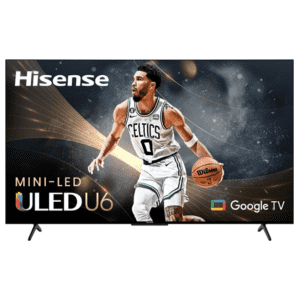 Hisense U6 Series 55U6K 55" 4K HDR QLED UHD Google Smart TV for $350