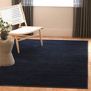 SAFAVIEH Vision Collection Area Rug - 4' Square, Navy, Modern Ombre Tonal Chic Design, Non-Shedding for $60 SAFAVIEH Vision Collection Area Rug - 4' Square, Navy, Modern Ombre Tonal Chic Design, Non-Shedding for $60