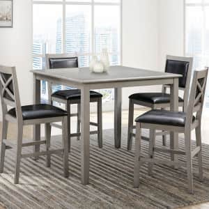 Abbyson Living Rory 5-Pc. Counter Height Wood Dining Set for $399 for members