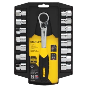 Stanley Tools 16-Piece Pass-Thru Socket Set for $20 Stanley Tools 16-Piece Pass-Thru Socket Set for $20
