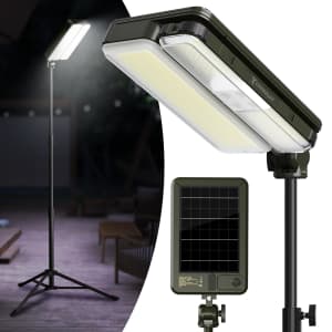 Dual-Head Solar Camping Light for $67