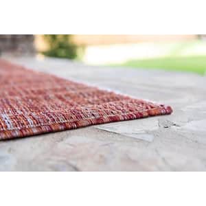 Unique Loom Outdoor Solid Collection Casual Transitional Indoor and Outdoor Flatweave Rust Red Area for $84 Unique Loom Outdoor Solid Collection Casual Transitional Indoor and Outdoor Flatweave Rust Red Area for $84
