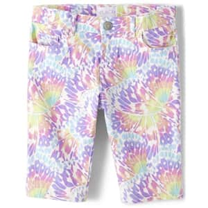 The Children's Place Girls' Denim Skimmer Shorts, Faded Tie Dye, 4 for $13 The Children's Place Girls' Denim Skimmer Shorts, Faded Tie Dye, 4 for $13