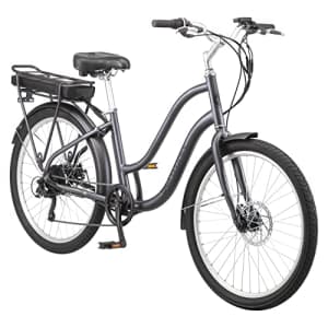 Schwinn Mendocino Electric Cruiser Bike for Adults, 20MPH eBike, Up to 35-55 Miles on a Single for $900